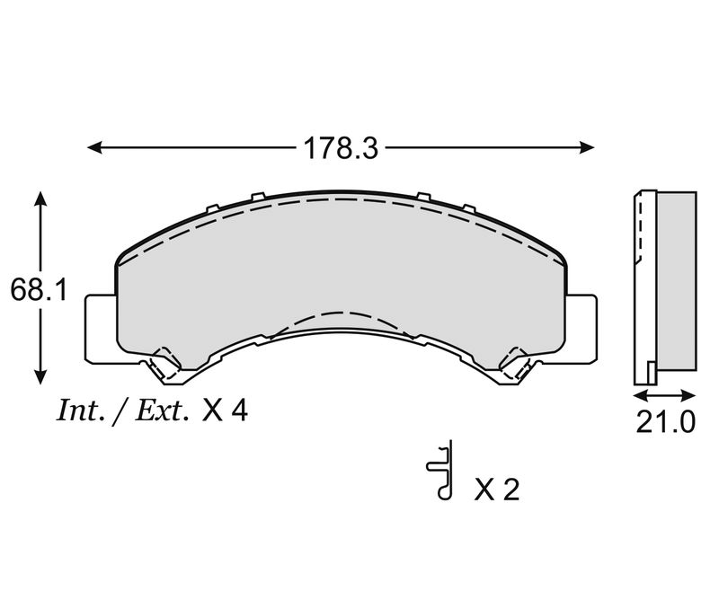BALATA DELANTERA SEMI ISUZU ELF 200 FOTON AUMARK 2000